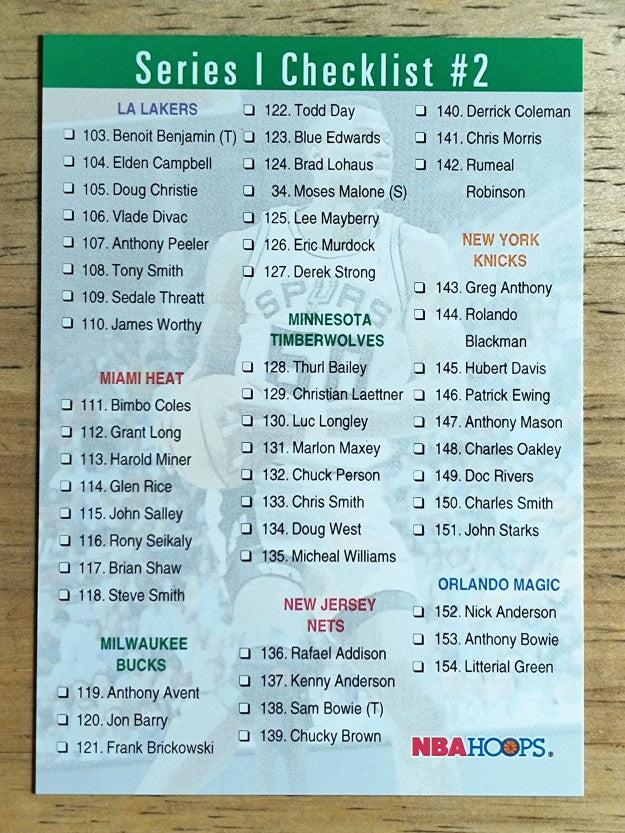 1993-94 Hoops #299 David Robinson CL