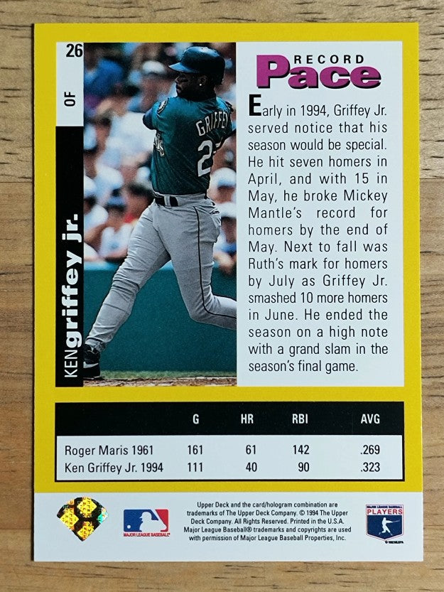 1995 Collector's Choice SE #26 Ken Griffey Jr.