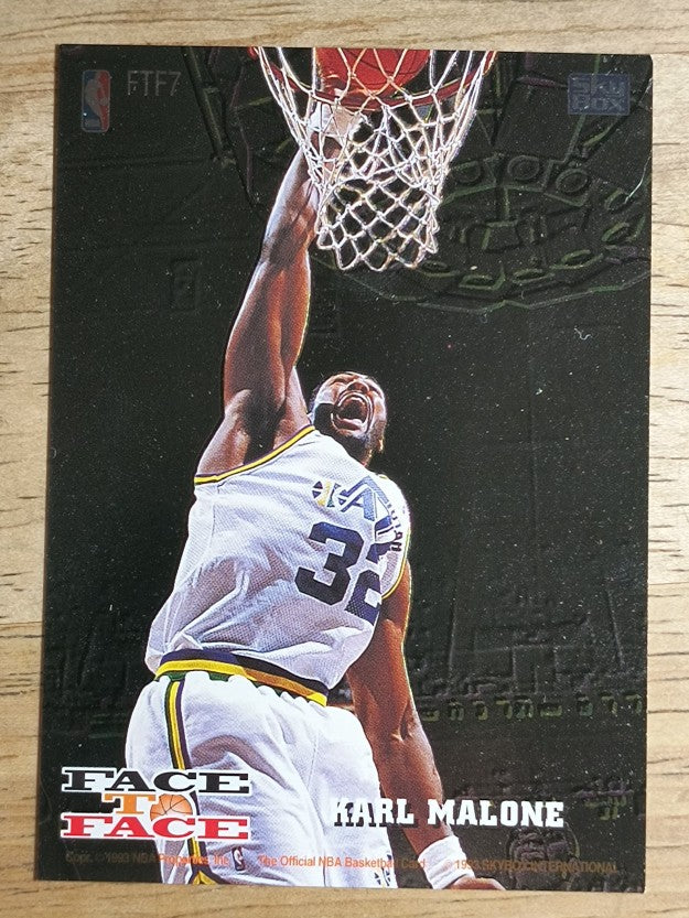 1993-94 Hoops Face to Face #7 Tom Gugliotta/Karl Malone (NM)