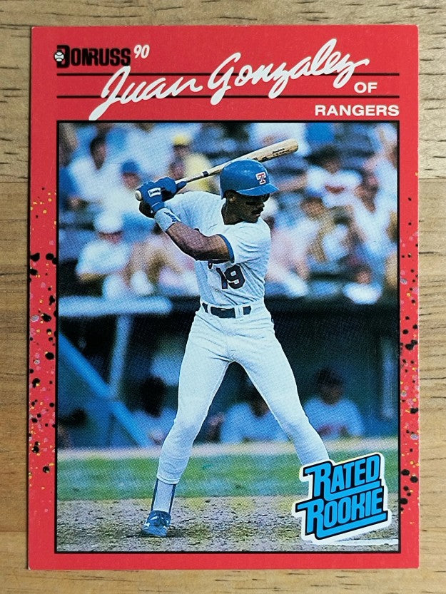 1990 Donruss #33B Juan Gonzalez COR RC