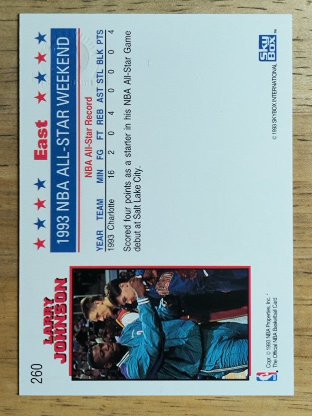 1993-94 Hoops Fifth Anniversary Gold #260 Larry Johnson AS