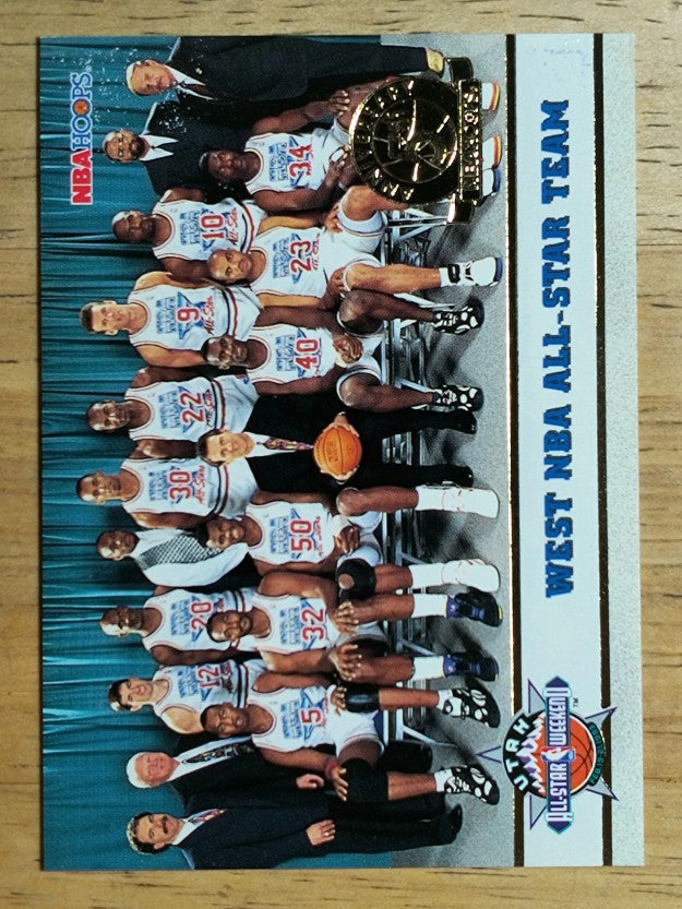 1993-94 Hoops Fifth Anniversary Gold #282 West Team Photo (EX)