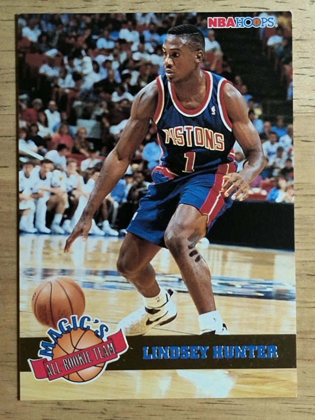 1993-94 Hoops Magic's All-Rookies #9 Lindsey Hunter (NM)