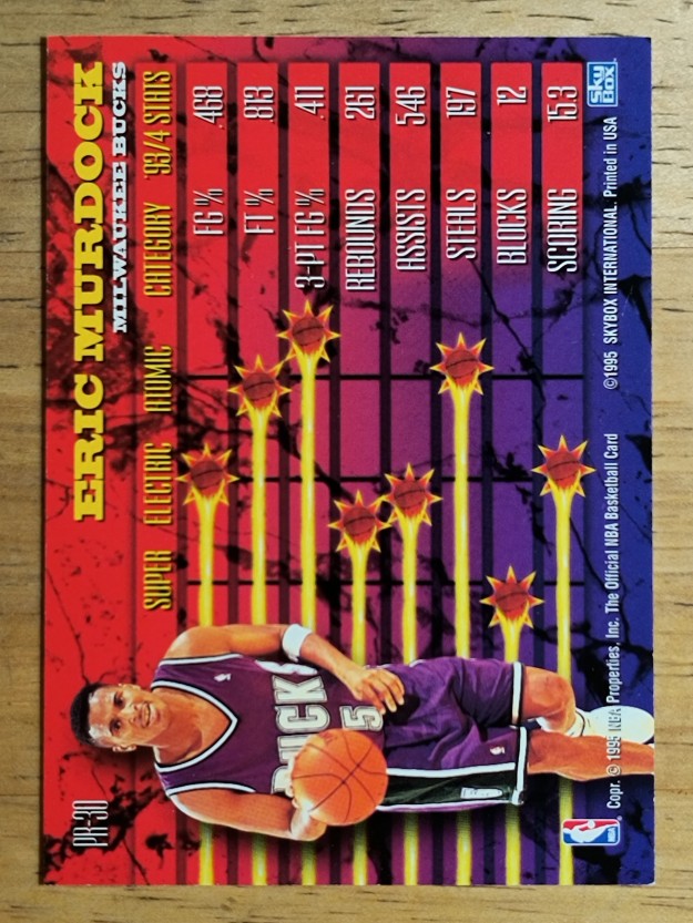 1994-95 Hoops Power Ratings #PR30 Eric Murdock