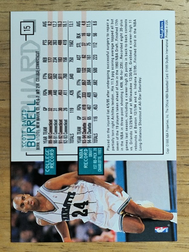 1995-96 Hoops #15 Scott Burrell