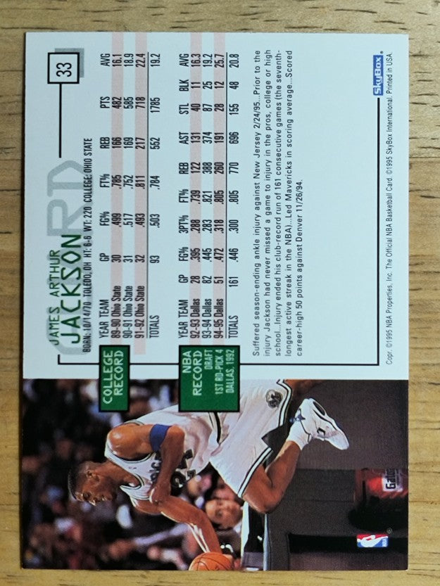 1995-96 Hoops #33 Jim Jackson
