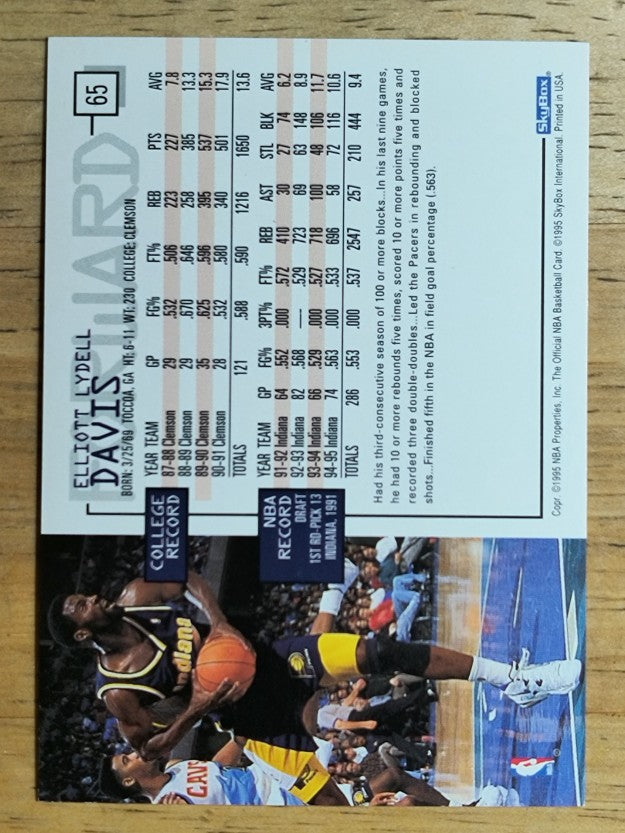 1995-96 Hoops #65 Dale Davis