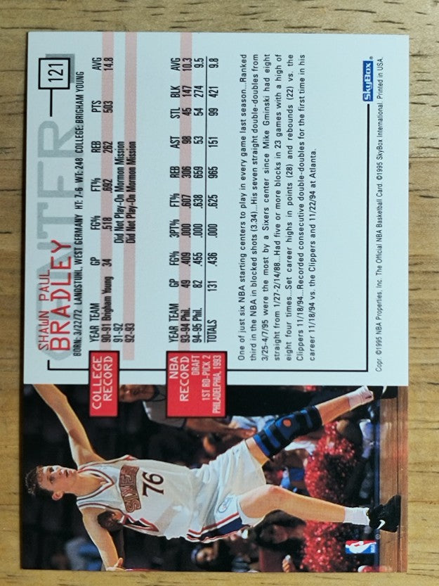 1995-96 Hoops #121 Shawn Bradley