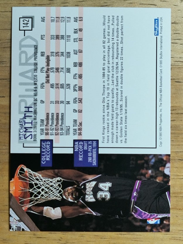 1995-96 Hoops #142 Michael Smith