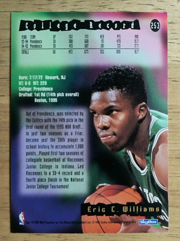 1995-96 Hoops #253 Eric Williams RC