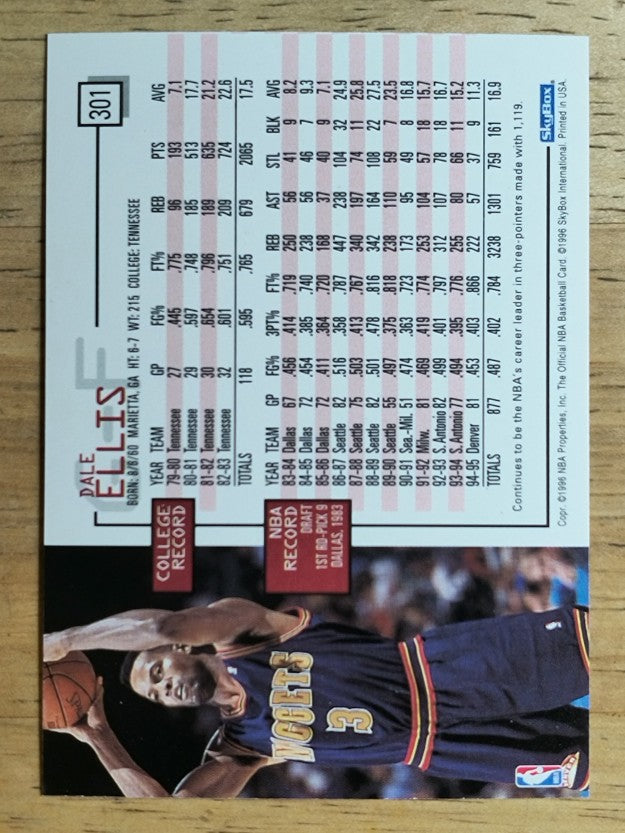 1995-96 Hoops #301 Dale Ellis