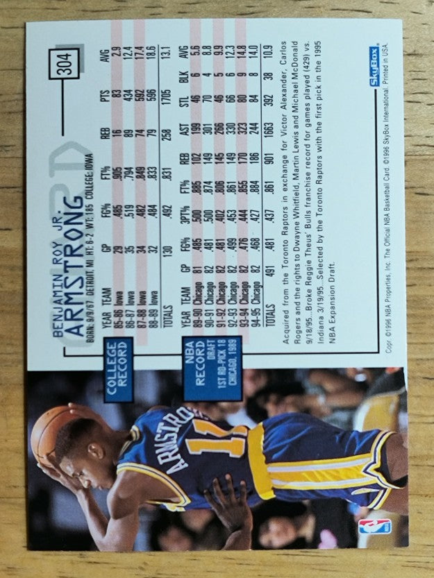 1995-96 Hoops #304 B.J. Armstrong