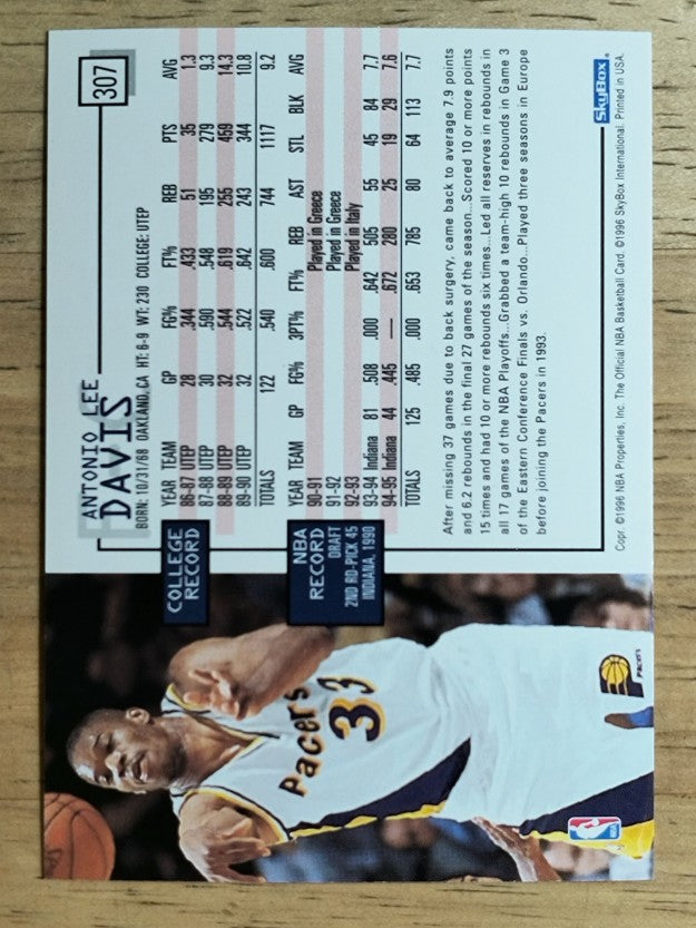 1995-96 Hoops #307 Antonio Davis