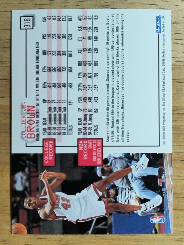 1995-96 Hoops #316 P.J. Brown