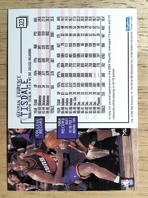 1995-96 Hoops #323 Wayman Tisdale
