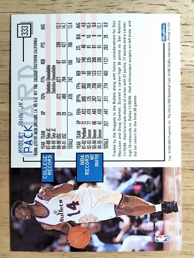 1995-96 Hoops #333 Robert Pack