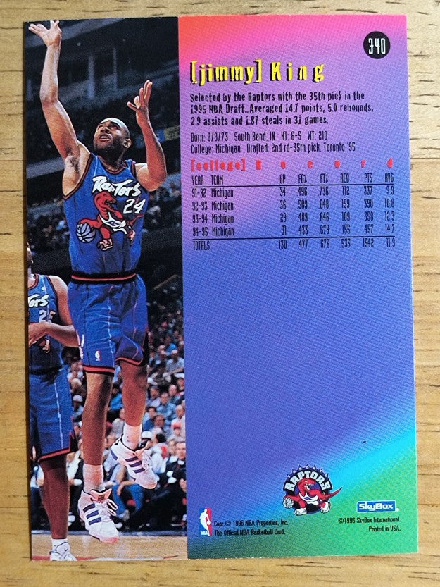1995-96 Hoops #340 Jimmy King ET