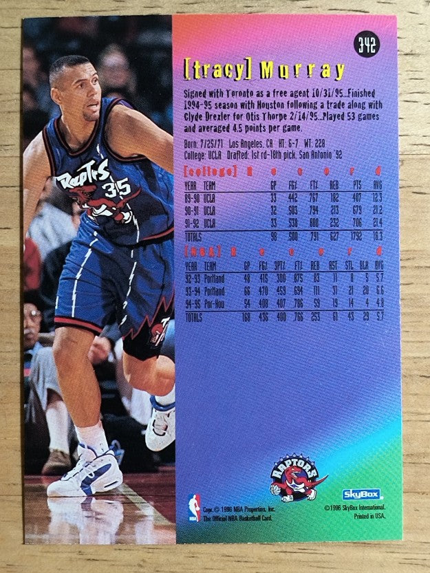 1995-96 Hoops #342 Tracy Murray ET