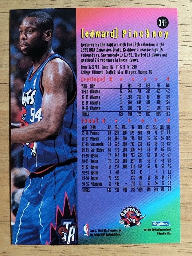 1995-96 Hoops #343 Ed Pinckney ET
