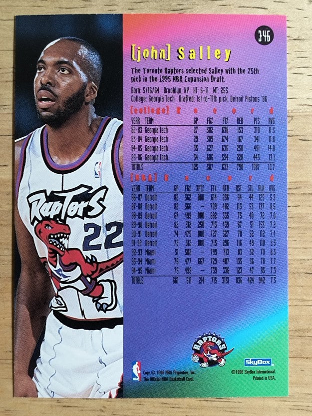 1995-96 Hoops #346 John Salley ET