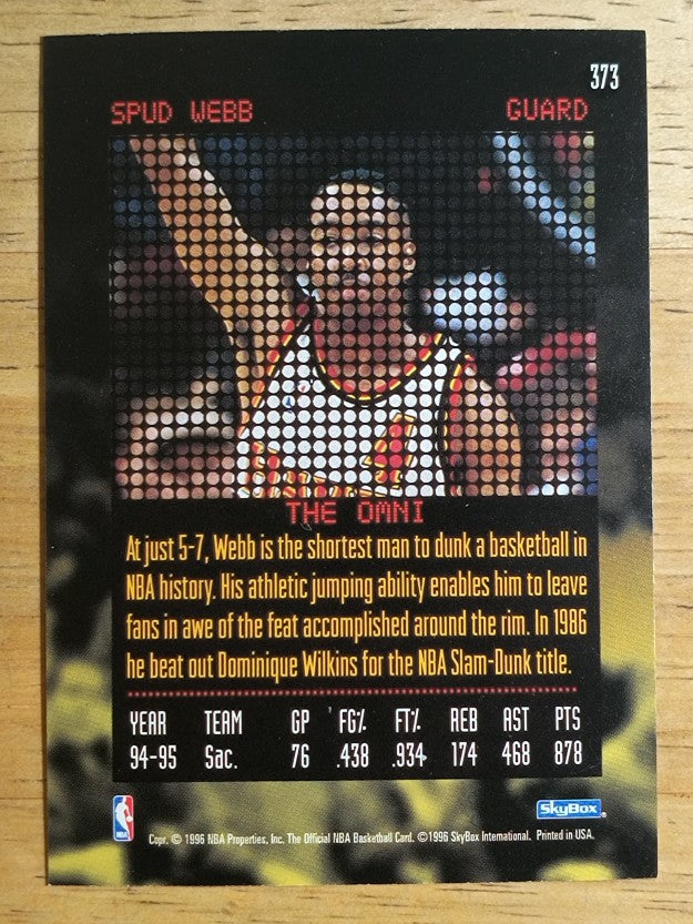 1995-96 Hoops #373 Spud Webb RH