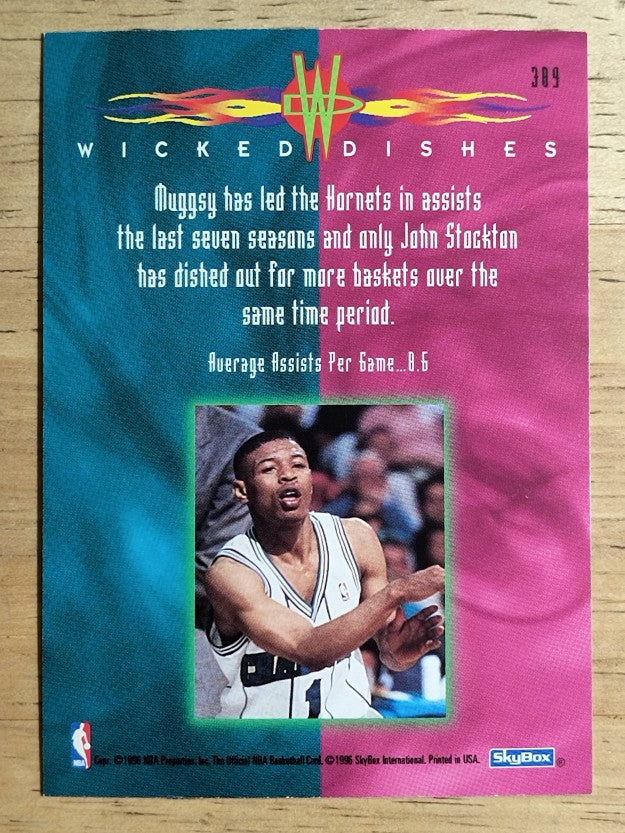1995-96 Hoops #389 Muggsy Bogues WD