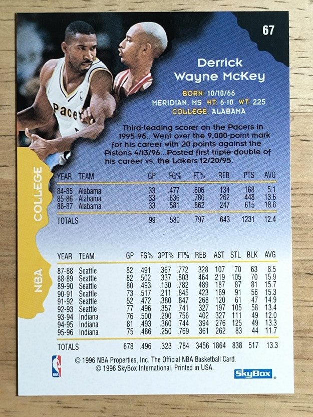 1996-97 Hoops Silver #67 Derrick McKey