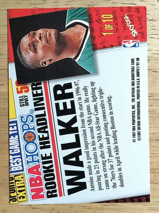 1997-98 Hoops Rookie Headliners #RH1 Antoine Walker