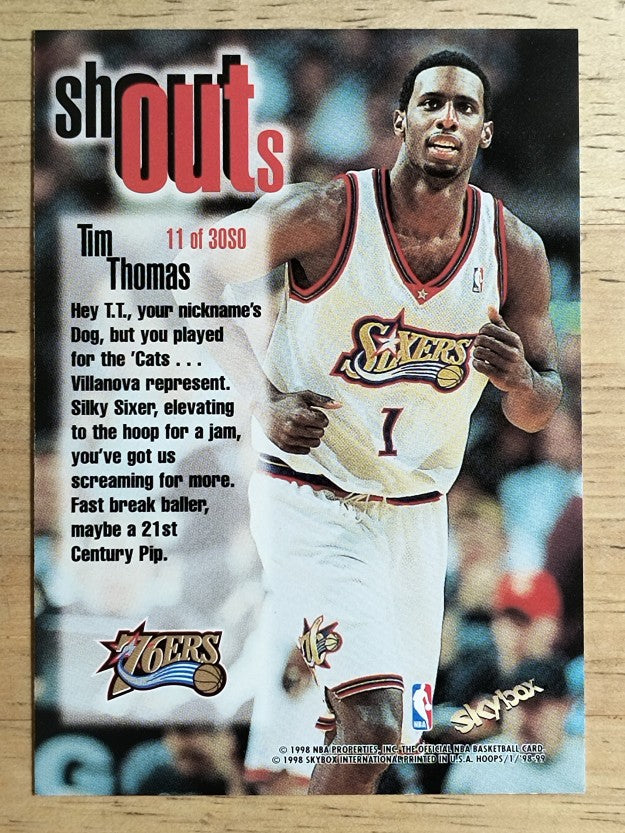 1998-99 Hoops Shout Outs #11 Tim Thomas