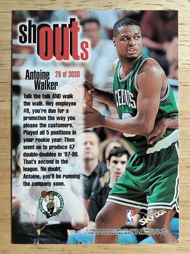 1998-99 Hoops Shout Outs #28 Antoine Walker