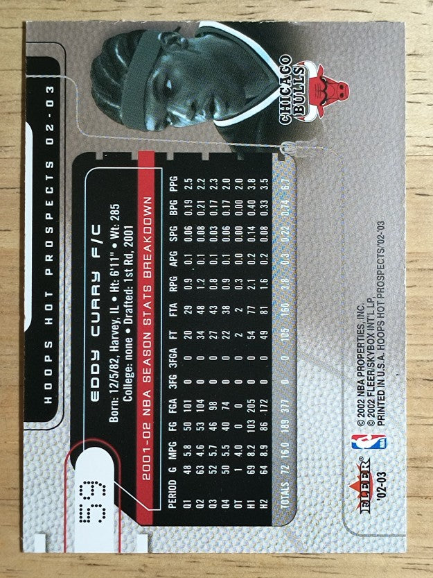 2002-03 Hoops Hot Prospects #59 Eddy Curry