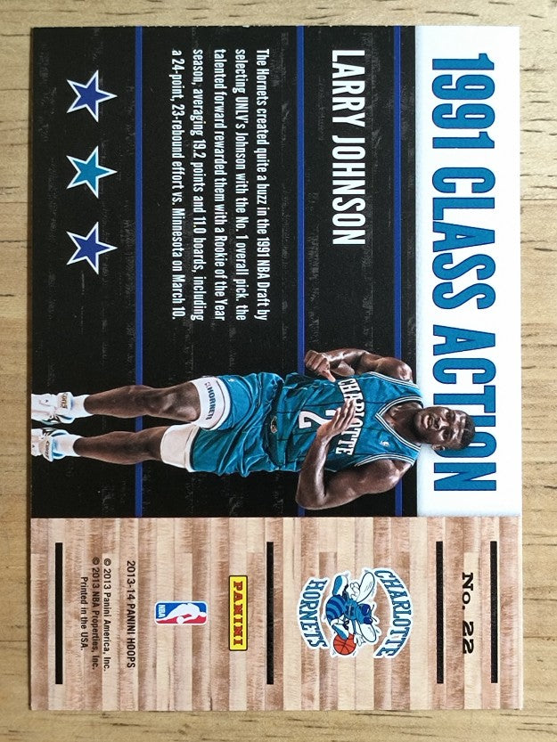 2013-14 Hoops Class Action #22 Larry Johnson