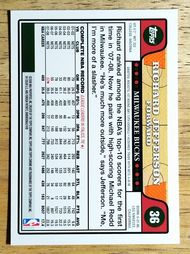 2008-09 Topps Chrome #36 Richard Jefferson