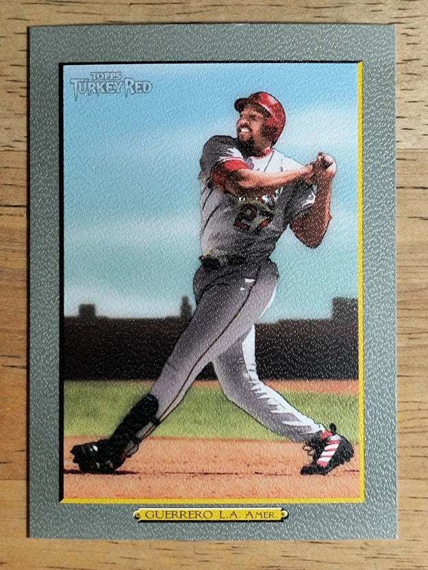 2005 Topps Turkey Red #120A Vladimir Guerrero w/Bat SP