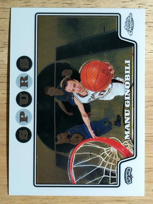 2008-09 Topps Chrome #63 Manu Ginobili