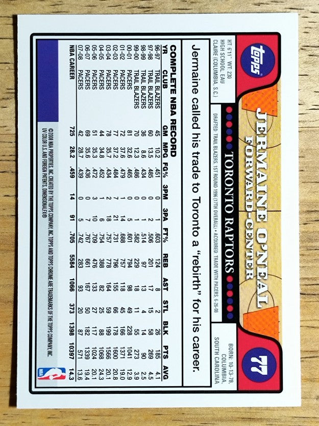 2008-09 Topps Chrome #77 Jermaine O'Neal