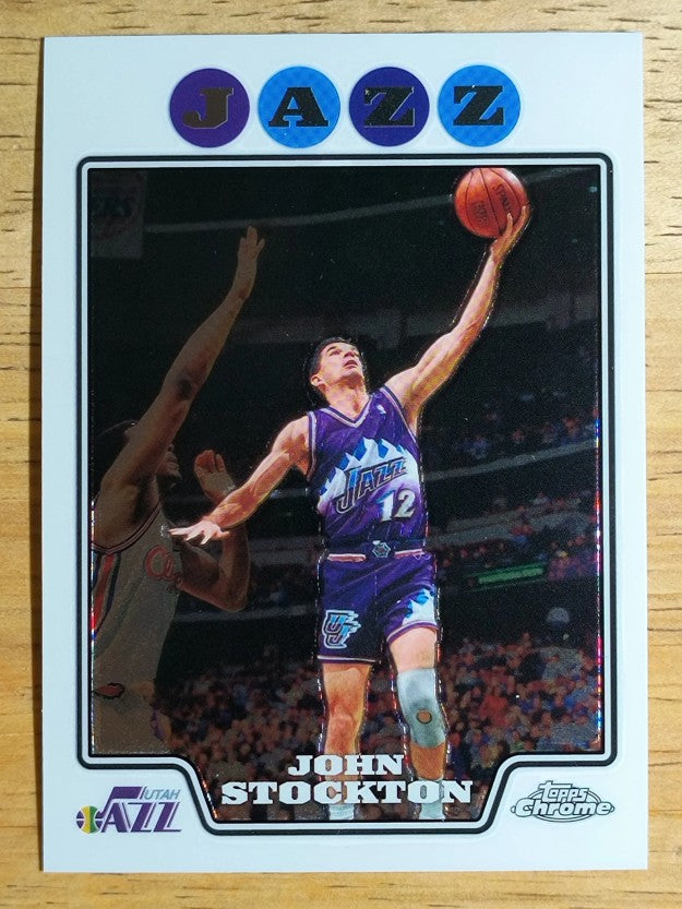2008-09 Topps Chrome #166 John Stockton