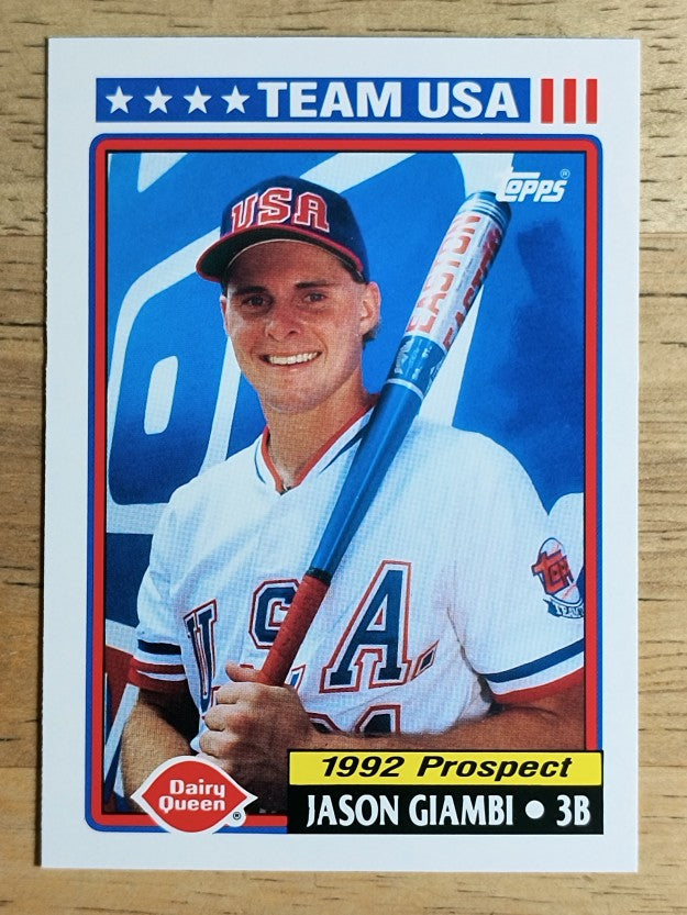 1992 Topps Dairy Queen Team USA #31 Jason Giambi