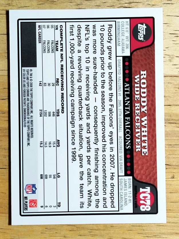 2008 Topps Chrome Refractors #TC78 Roddy White