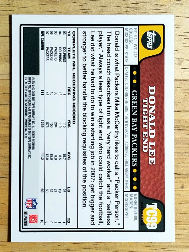 2008 Topps Chrome Refractors #TC99 Donald Lee