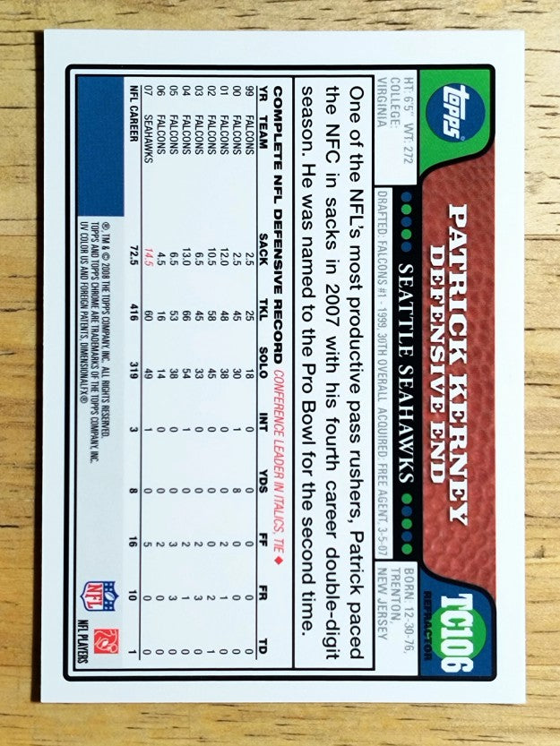 2008 Topps Chrome Refractors #TC106 Patrick Kerney