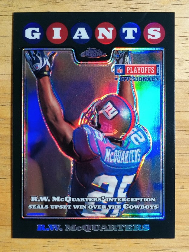 2008 Topps Chrome Refractors #TC156 R.W. McQuarters PSH