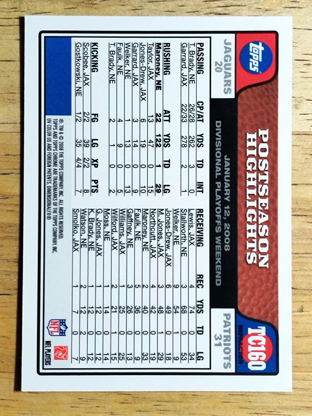 2008 Topps Chrome Refractors #TC160 Laurence Maroney PSH