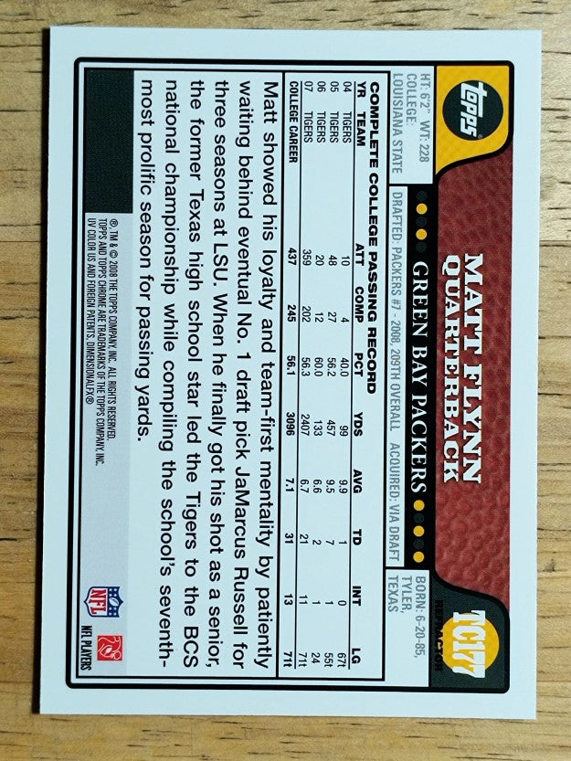 2008 Topps Chrome Refractors #TC177 Matt Flynn