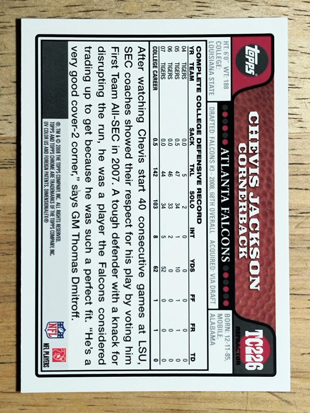 2008 Topps Chrome Refractors #TC226 Chevis Jackson