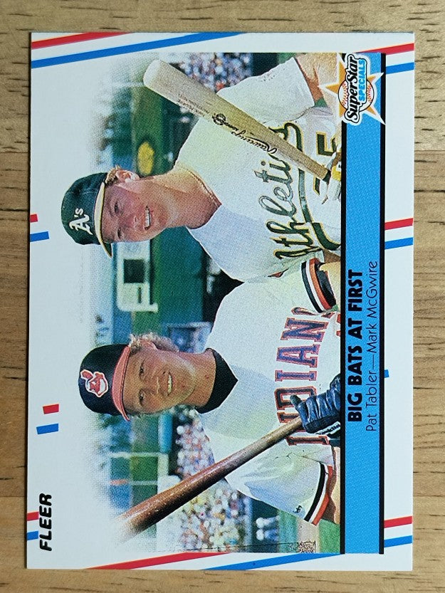 1988 Fleer #633 Pat Tabler/Mark McGwire