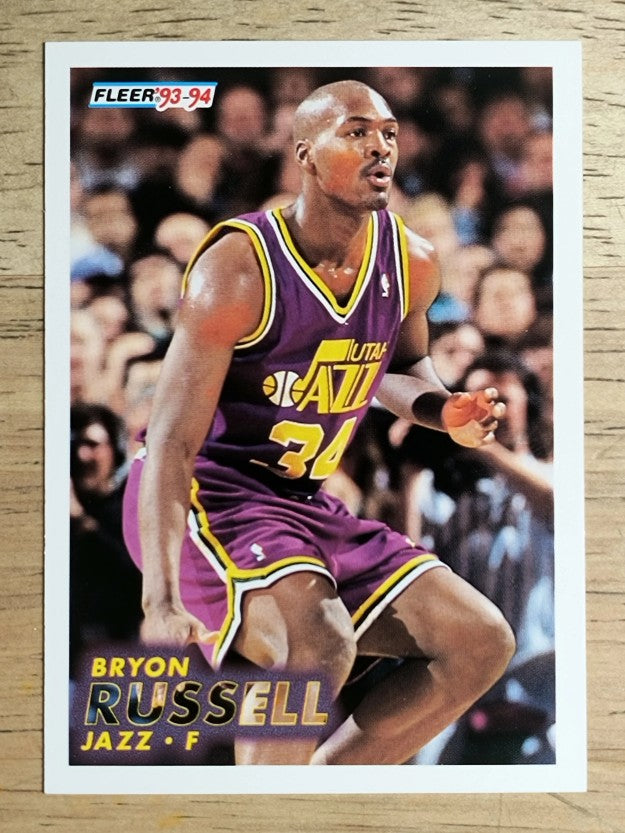 1993-94 Fleer #389 Bryon Russell RC