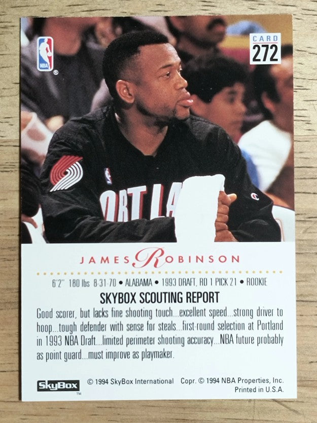 1993-94 SkyBox Premium #272 James Robinson RC