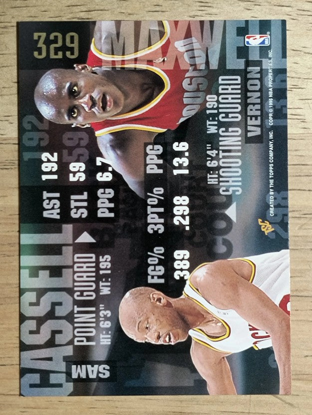1994-95 Stadium Club #329 Sam Cassell BCT/Vernon Maxwell