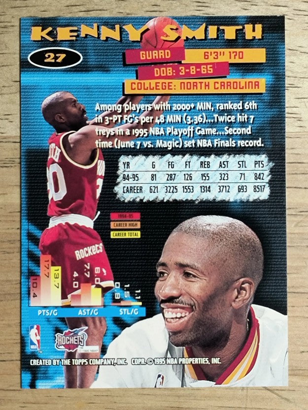 1995-96 Stadium Club #27 Kenny Smith